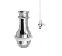 NewZC Blind Cord Pull Handle Rubbe Weighted Light Pull Handle with Nylon Pull Cord String Connector Extension for Bedroom Bathroom Shower Toilet Ceiling Light Fan - Brass Chrome [Energy Class A+++]