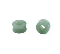 NewZenro Green Aventurine Hollow Natural Organic Stone Ear Plugs Gauges Tunnel Expanders Stretcher Saddle Double Flared Flesh Earrings for Women Men Fashion Piercings Body Jewelry Gift, 9/16"(14mm),