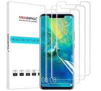 NEWZEROL [2 Pack for Huawei Mate 20 Pro Screen Protector In-screen Fingerprint Recognition [Premium Quality] Anti-Bubble TPU 3D Edge to Edge [Full Coverage] Soft Screen Protector