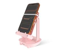 NEWZEROL Steps Counter Compatible for Pokemon Go Walker Phone Swing Accessories Cellphone Pedometer (USB Cable) (Easy Installation) (Mute Version) Egg hatcher Rocker Quick Steps Earning Device - Pink