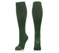 NEWZILL Compression Dress Sock (15-20 mmHg) for Men & Women - Cotton Rich Comfortable Socks - BEST Stockings for Business Casual, Running, Medical, Athletic, Edema, Diabetic (Dark Green, L/XL)