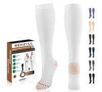 NEWZILL Compression Dress Socks for Men & Women Circulation | Cotton Rich Comfortable Socks 15-20mmHg | BEST Stockings for Business Casual Running Medical Athletic Knee-High Support Socks