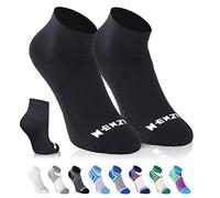 NEWZILL Low Cut Compression Socks - Unisex Running Socks With Embedded Frequency Technology For Heel, Ankle & Arch Support Also Improves Stamina Endurance & Balance (Black, Large)