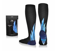 NEWZILL Medical Compression Socks for Women & Men Circulation 20-30 mmHg, Best for Running Athletic Hiking Travel Flight Nurses (i-Ice, L/XL)