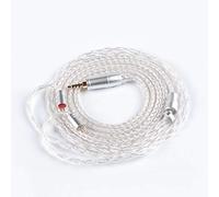 NEX KBEAR 4 Pole 2.5mm Balanced Upgrade Earphone Cable 16 Core Silver Plated Copper OFC Audio Wire Braided Detachable 2 Pin Cable for AS10 ZS10 AS06 ZS6 ZST ZSR TRN V80 RevoNext QT2 QT5 (2PIN 2.5mm)