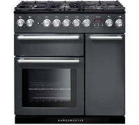Rangemaster NEX90DFFSL/CNexus 90 Dual Fuel Range Cooker, Slate Grey