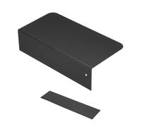 Nexarelle Metal Kitchen Refrigerator Gap Partition, 20 x 10cm Countertop Gap Extension Board - Magnetic Adjustable Refrigerator Side Partition Between Countertop and Walls, Black