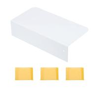 Nexarelle Metal Kitchen Refrigerator Gap Partition, 20 x 10cm Countertop Gap Extension Board - No Drill Adjustable Refrigerator Side Partition Between Countertop and Walls, White
