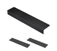 Nexarelle Metal Kitchen Refrigerator Gap Partition, 50 x 10cm Countertop Gap Extension Board - Magnetic Adjustable Refrigerator Side Partition Between Countertop and Walls, Black