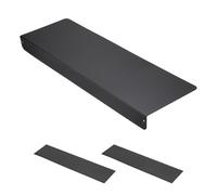 Nexarelle Metal Kitchen Refrigerator Gap Partition, 60 x 20cm Countertop Gap Extension Board - Magnetic Adjustable Refrigerator Side Partition Between Countertop and Walls, Black