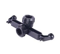NEXAVKPR 17mm Ball Head Splitter with Double Output for Tablet Mounts | Double Output Ball Joint Connector for Flexible Phone Tablet Mounting Solution for Live Streaming