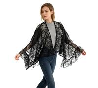 NEXAVKPR Beautiful Lace Coverup Quick Drying Design Fashionable Bayfront Wrap Polyester Texture for Seasides and Resort Wear Flexible Season Wrap