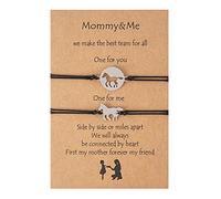 NEXAVKPR Daughter Bracelets Set for 2/3 Mom Daughter | Matching Horse for Wish Bracelets Forever Love Bracelets Holidays Gift, Daughter Gift From Mom Birthday Present