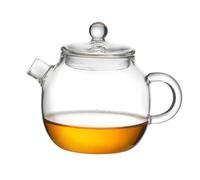 NEXAVKPR Glass Teapot, Teas Brewing Pots, Clear Glass Construction, 150ML | Borosilicate Materials, High Clearness Observation Chamber, Design for Single Serve, Ideal for Home