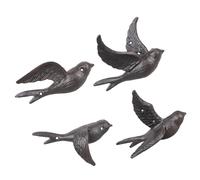 NEXAVKPR Iron Swallow Wall Mounted Hook with Storage for Bedroom Closet | Metal Wall Hook Ornament Storage Solution for Entryway Bedroom Artistic Artwork for Hanging Hats Jackets Clothes