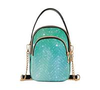 Nexawaveo Cute Small Crossbody Bags for Women Quilted Handbags Shoulder Purse Phone Wallet Chain Bag, Watercolor Starry Sea