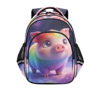Nexawaveo Preschool Kids Backpack Kindergarten Elementary School Bookbag for Boys Girls Age 3-8, Cute Pig Pastel, M