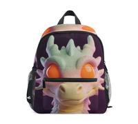 Nexawaveo Toddler Backpack Kids Preschool Daypack Kindergarten Backpacks with Name Tag for Boys Girls, Glow Dragon Head, M, Daypack Backpacks
