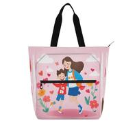 Nexawaveo Waterproof Piano Bag for Lessons Mother Hearts Music Tote with Zipper Pockets for Sheet Music & Books