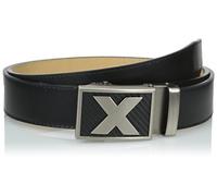 Nexbelt Men's X-Factor Leather Golfer's Belt - Black/Black