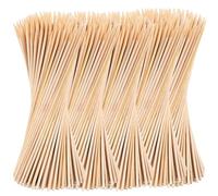 Nexboraque 1000 Pack 8 Inch Bamboo Skewers, 4 mm Natural Wood Sticks for Grilling Crafts, Kabob, Fruit, Appetizer, Cocktail, Sausage, Chocolate Fountain, BBQ, Flower Bouquet