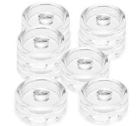 Nexboraque 9 Pack Glass Fermentation Weights, Clear, Cylindrical with Wide Mouth, 2.7 x 0.8 inches, Easy Grip, Food-Safe, Dishwasher Safe, Perfect for Mason Jars, Pickling, Kimchi, Sauerkraut