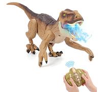 NEXBOX Remote Control Dinosaur Toys for Boys RC Dinosaur Robot T Rex Walking Jurassic Dino Birthday Gift for Kids 3 4 5 6 7 8 9 Years Old Realistic Sounds and Spray