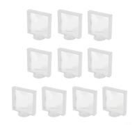 Nexbrill 10 Pack 3D Floating Coin Display Frames 110x110mm, Black Plastic Suspended Holder for Medals Stamps Jewelry Casino Chips, Horizontal or Vertical Home Organization Storage Box()