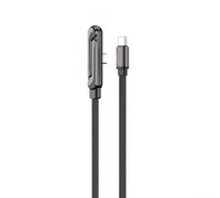 Nexbrill 240W Fast Charging Cable with Built-in Sideways Phone Stand, 1.5m for Braided Zinc Alloy and Aluminum Design Compatible with Smartphones and Tablets for Home, Office or Travel Use