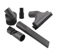 Nexbrill 32mm to 35mm Vacuum Cleaner Adapter Kit for Hoover, Dusting Brush Crevice Nozzle Stair Tool Set, PP Cleaning Accessories for Corners Keyboards Sofas, Black 5 Pieces