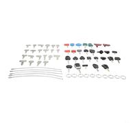 Nexbrill 50 Heavy Equipment Keys Master Set for Cat for CATERPILLAR Construction Machine Ignition Key Metal with Wire Ring for Farm Industrial Use 14x17mm