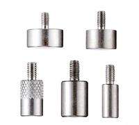 Nexbrill 5pcs Flat Contact Points Set for DIAL Thickness Gauges D4-D10 Steel Tips for Depth Indicators Height Gauge Measurement Tools Industrial