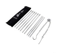 Nexbrill Adjustable for Camping Tripod 3-Section Aluminum Alloy Hanging Pot Stand for Outdoor Cooking Bon Picnic Fire, Height 80cm with Carry Bag