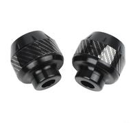 Nexbrill Aluminium Alloy Front Fork Wheel Frame Slider Crash Protector for Motorcycle and Scooter, Anti-Fall Shock Absorption Design with Fit, Both Side Installation(Black)