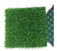 Nexbrill Artificial Grass Tiles 30x30cm DIY Interlocking Outdoor Floating Lawn Plastic Realistic 2.8cm Height for Garden Balcony Landscape Decoration Easy Install Reusable Portable Green Turf