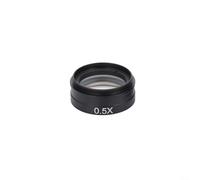 Nexbrill Barlow Auxiliary Objective Lens 0.3X-2X C-Mount 42mm Thread Industrial Grade for Video Microscope Camera Mount(0.5X)