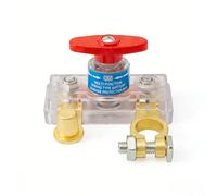 Nexbrill Battery Disconnect Switch 12V-24V Power Master Isolator Knob for Car Truck RV Bus Ship Trailer Negative Terminal Easy Install PC and Copper Construction Prevents Drain(Xiaozhu)