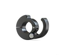 Nexbrill Black Aluminum Folding Hook for Motorcycle Scooter Handlebar 18-28mm No Drill Install Strong Load-Bearing Space Saving Hanging Accessory for Bike Rail Daily Use Compact Design Metal 5.2x1.8cm