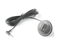 Nexbrill Car Microphone with 300cm Extension Cable for Android Radio, Compatible for BMW for MERCEDES-BENZ for SKODA for MULTIVAN, ABS Wired Mic Adapter Direct Install Gray