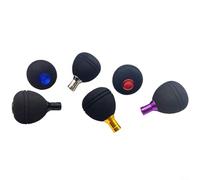 Nexbrill Fishing Reel Handle Knob Modified EVA Lightweight for Daiwa 27mm Shaft Saltwater Freshwater Grip Black Red Gold 52.3x36.5mm(purple)
