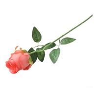 Nexbrill Flannel Silk Rose Bouquet Artificial Flower Realistic Long Lasting Bloom Home Wedding Photography Decor Multiple Color Options 25-39CM Flexible Injection-Molded Stem for Romantic Events(AC)