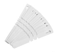 Nexbrill Flexible PVC Plant Labels 200 Pack White Plastic Garden Tags 20 x 2 cm with Matte Finish Easy Write for Permanent Marker or Pencil Reusable Nursery Markers for Greenhouse Plant Care