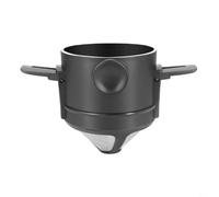 Nexbrill Foldable Coffee Filter Stainless Steel Reusable Drip Funnel for for Camping Travel Outdoor Use Fits Most Mugs 7.5x6.5cm Paperless(A)