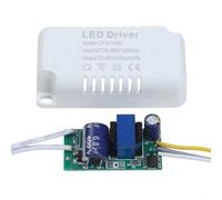Nexbrill LED Driver Constant Current for Power Supply Transformer for Ceiling Lamp Ring Round Strip Light Board 12-50W AC176-265V to DC24-165V 230mA Output Square Shape Compact Design Home Lighting