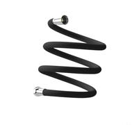Nexbrill Shower Hose Replacement, Silicone with 360° Brass Connectors, 1.5m Anti-Tangle Flexible Pipe for RV Bidet Pet Bathing and Home Use(black)