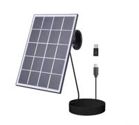Nexbrill Solar Charging Panel for Eufy Ring for BLINK for ANKER for REOLINK Cameras, 3.3W 5V USB Power with Cable, Outdoor Security Battery Charger(Black)
