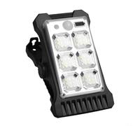 Nexbrill Solar Motion Sensor Light, 800LM Water IP65 Outdoor Security Lamp with Dual Adjustable Heads, 3 Modes Dusk to Dawn for Garden Driveway Patio Wall Mount, Easy Plug-in Installation(A)