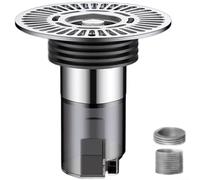 Nexbrill Stainless Steel Floor Drain Core with Anti-Smell Silicone Seal and Large Filter Mesh for Bathroom Kitchen Laundry for RAPID Water Flow 7.5cm 11cm 15cm(Silver - 7.5)