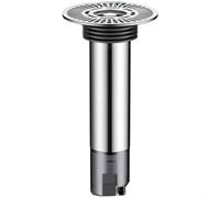 Nexbrill Stainless Steel Floor Drain Core with Anti-Smell Silicone Seal and Large Filter Mesh for Bathroom Kitchen Laundry for RAPID Water Flow 7.5cm 11cm 15cm(Silver-15)