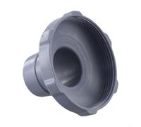Nexbrill Swimming Pool Adapter Hose Skimmer Part for Intex Above Ground Pools Tool Connects Vacuum Hose to Remove Oil Impurities Gray 3.65x2.4in(1pc)